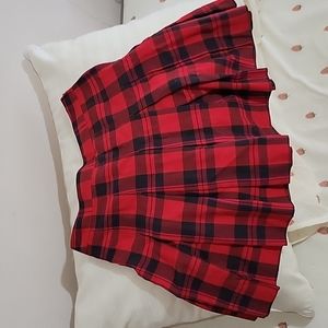 Plaid mini skirt
